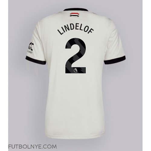 Camiseta Manchester United Victor Lindelof #2 Tercera Equipación 2024-25 manga corta